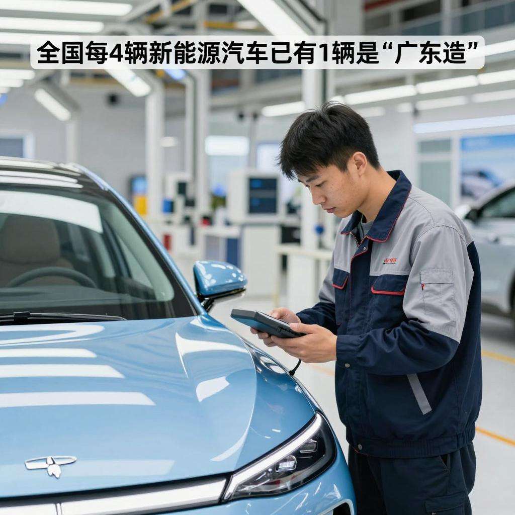 全国每4辆新能源汽车就有1辆是“广东造”第一张图